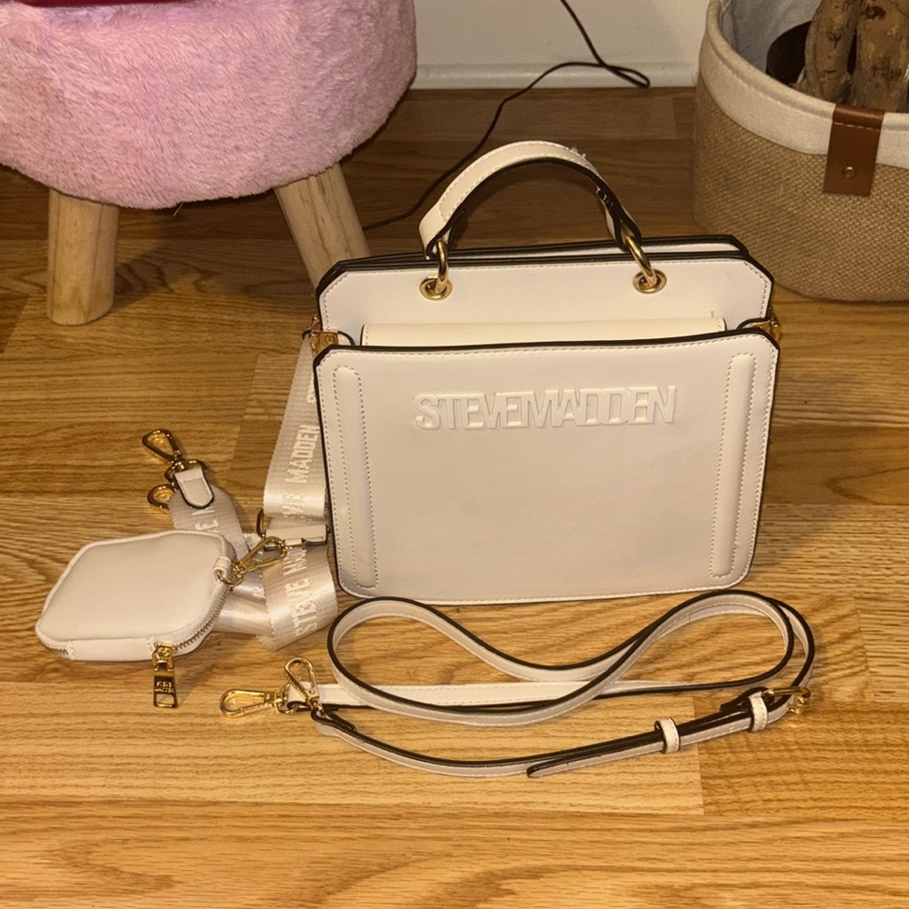 White Steven Madden Bevelyn Bag